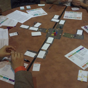 Screenshot of Dragonslayers game in session