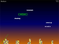 Screenshot of Typing Command game
